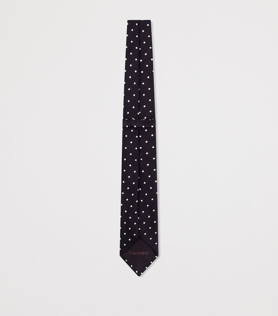 TOM FORD silk polka dot tie - British product