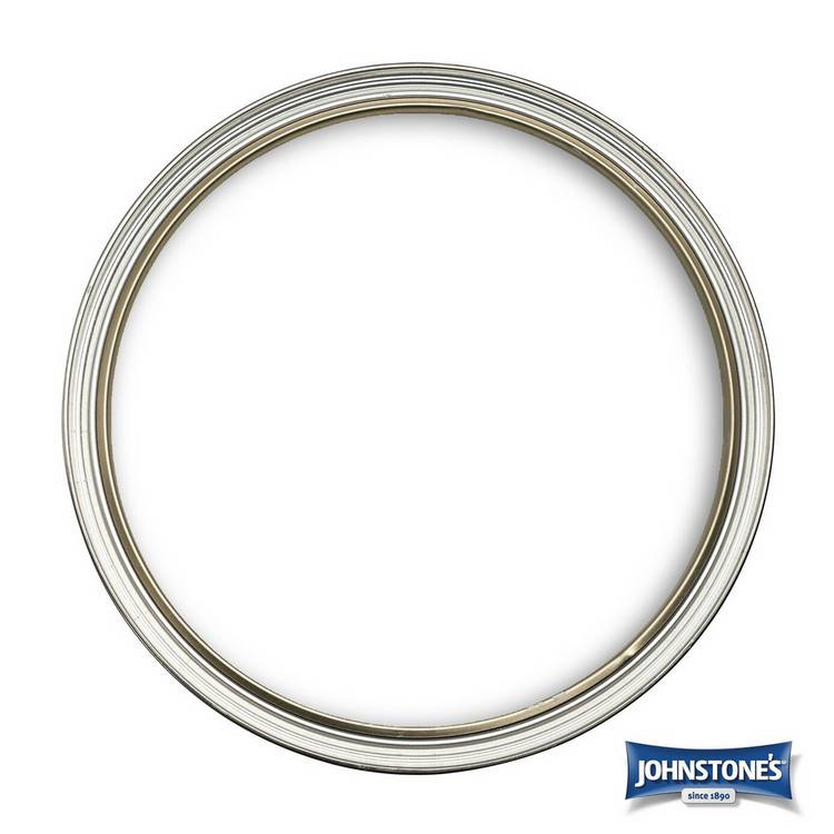 Johnstone's satin paint Brilliant White 1.25L (British brand)