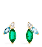 Emily P. Wheeler earrings diamonds emeralds topaz gold, imported from UK