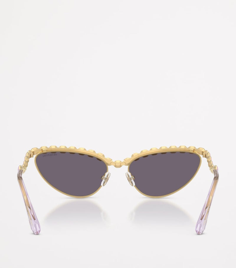 Swarovski cat eye metal sunglasses (British brand)