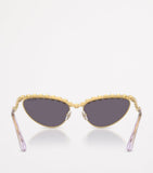 Swarovski cat eye metal sunglasses (British brand)
