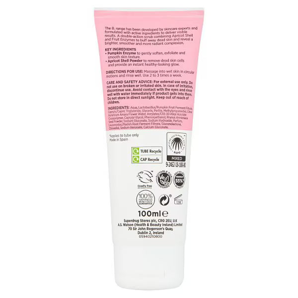 B. Natural Enzyme Facial Scrub 100ml - British product