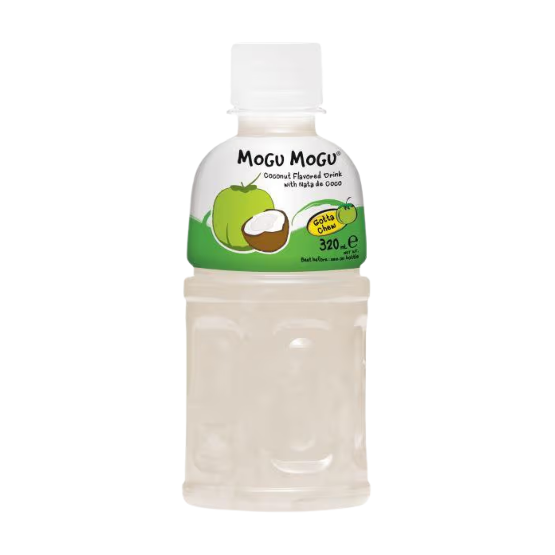 Mogu Mogu coconut drink with nata de coco, UK version