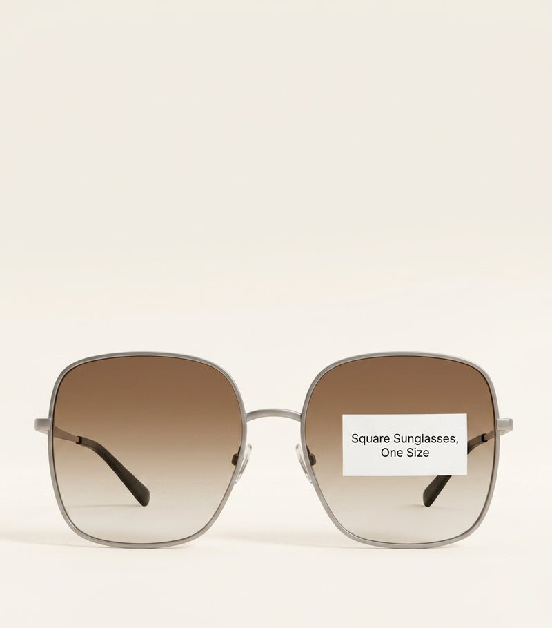 Gucci oversized square sunglasses metal frame - British product