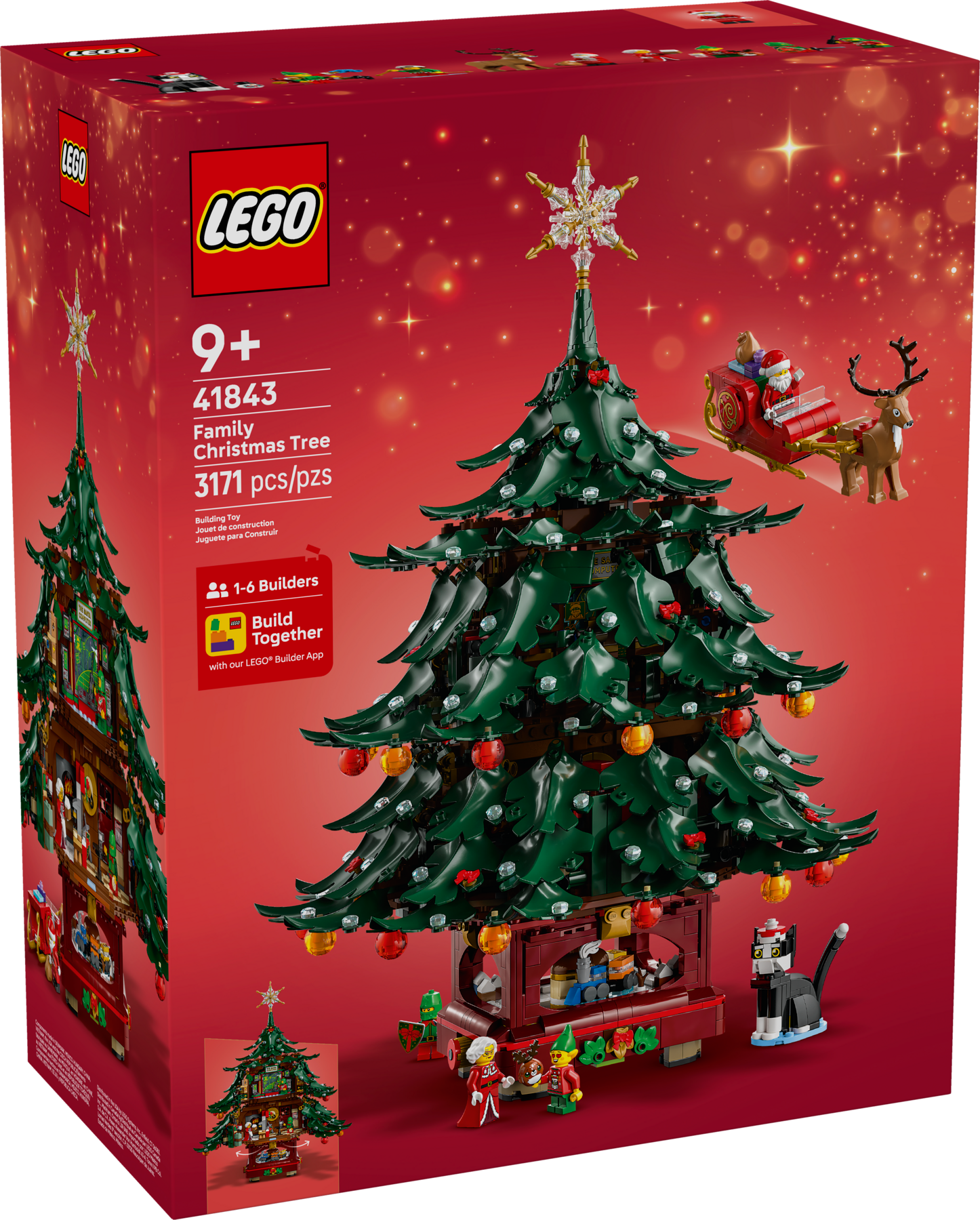 LEGO Family Christmas Tree building set 3171 pieces, UK version