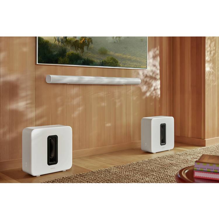 Sonos Sub 4 wireless subwoofer in white (British brand)