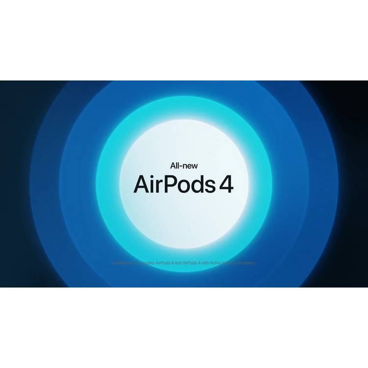 Apple AirPods 4 wireless earbuds with USB-C charging case (British brand)