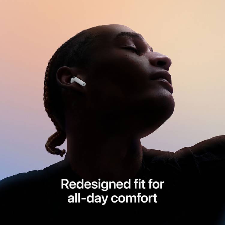 Apple AirPods 4 wireless earbuds with USB-C charging case (British brand)