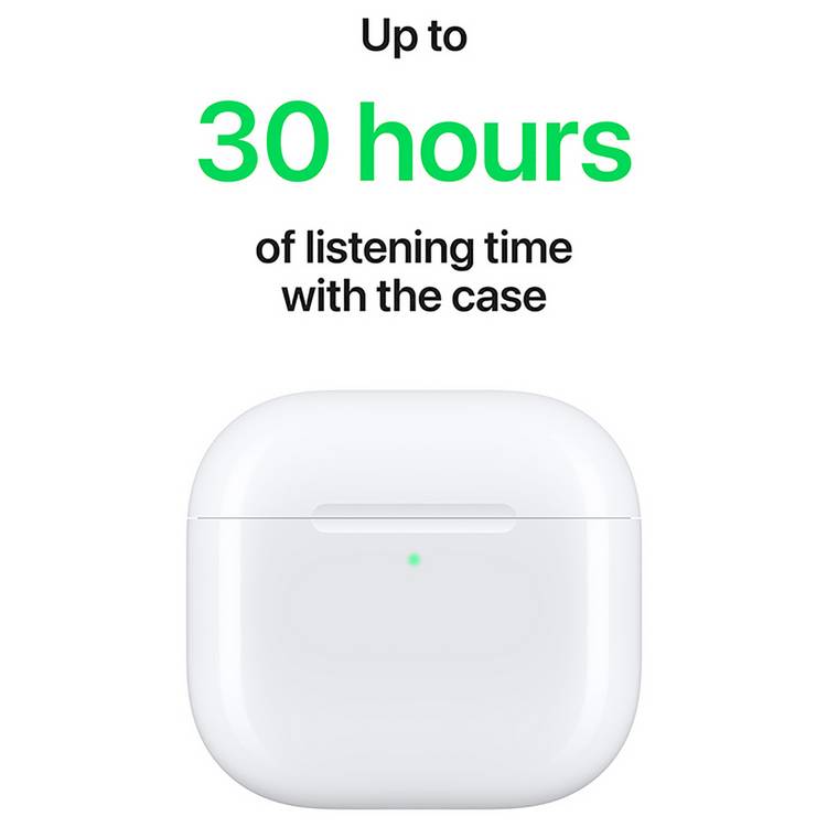 Apple AirPods 4 wireless earbuds with USB-C charging case (British brand)