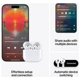 Apple AirPods 4 wireless earbuds with USB-C charging case (British brand)