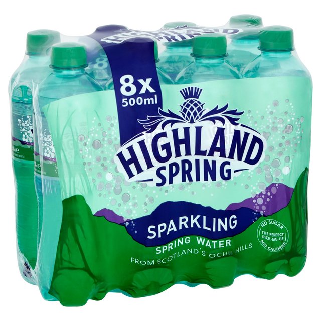 Highland Spring Sparkling Water   8 x 500ml