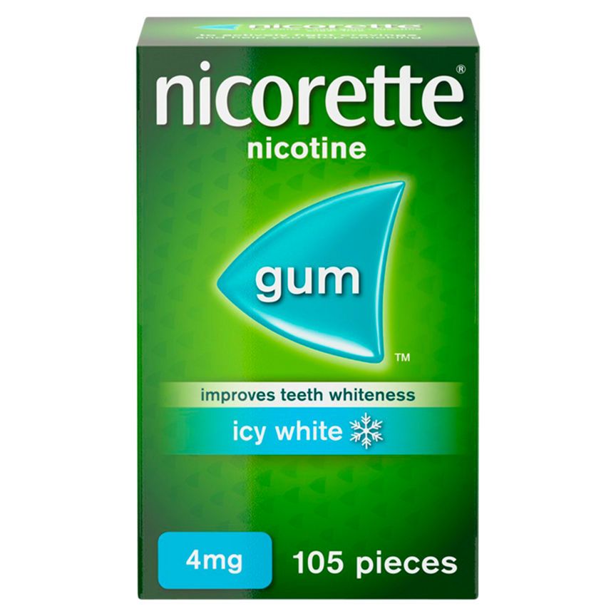 Nicorette Icy White 4mg Nicotine Gum GOODS ASDA   