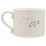 Moments Together Mug 275ml floral stoneware, UK version