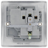 BG switched socket brushed stainless steel (British brand)