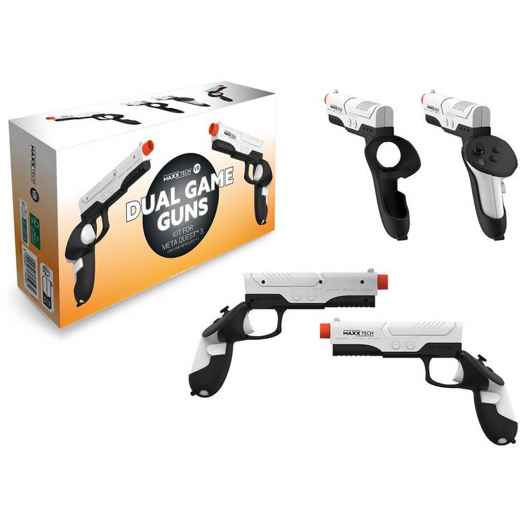 Maxx Tech VR Dual Game Guns Kit for Meta Quest 3 - British product