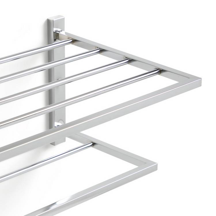 Habitat wall mounted towel rail and shelf chrome 63cm - British product