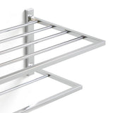 Habitat wall mounted towel rail and shelf chrome 63cm - British product