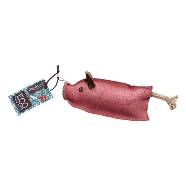 Green & Wilds Peggy the Pig Dog Toy GOODS M&S   