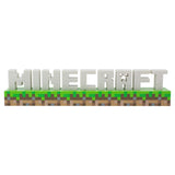 Minecraft logo LED night light green plastic base, imported from the UK