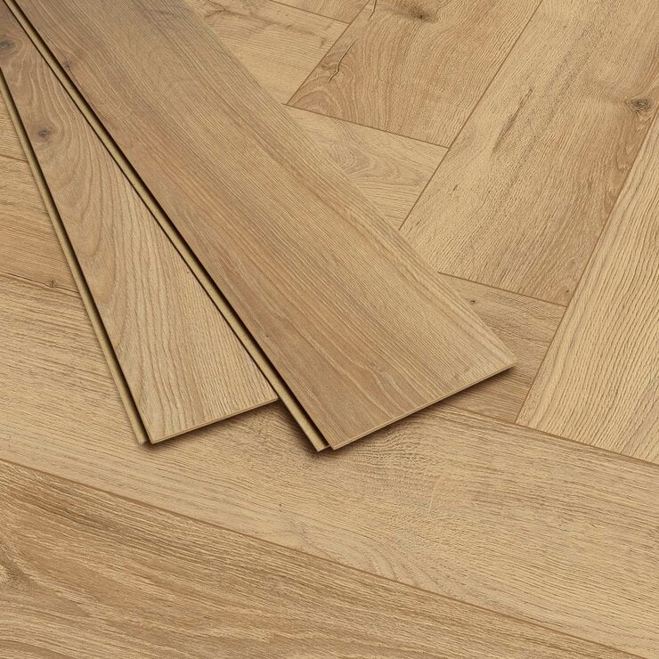 Golden Select Herringbone Laminate Flooring 8mm (British brand)