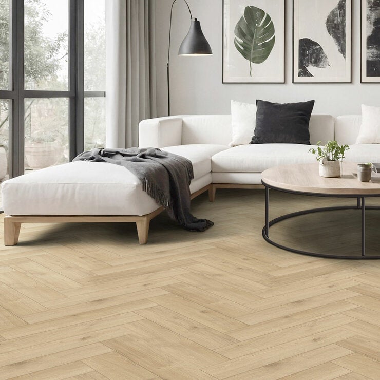 Golden Select herringbone laminate flooring Verona 8mm, imported from the UK