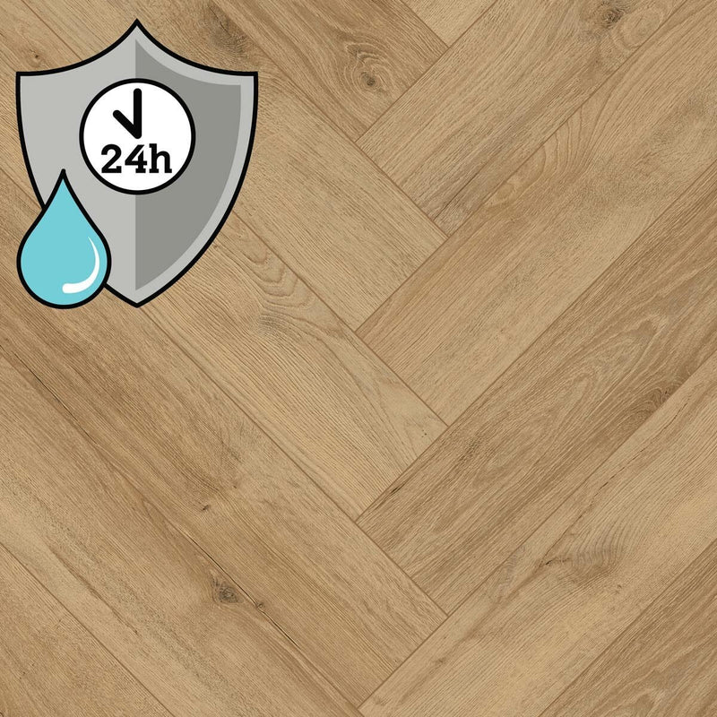 Golden Select herringbone laminate flooring Amboise 1-9, imported from the UK