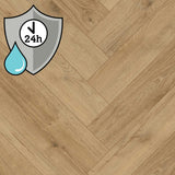 Golden Select herringbone laminate flooring Amboise 64.3x13.1cm (British brand)