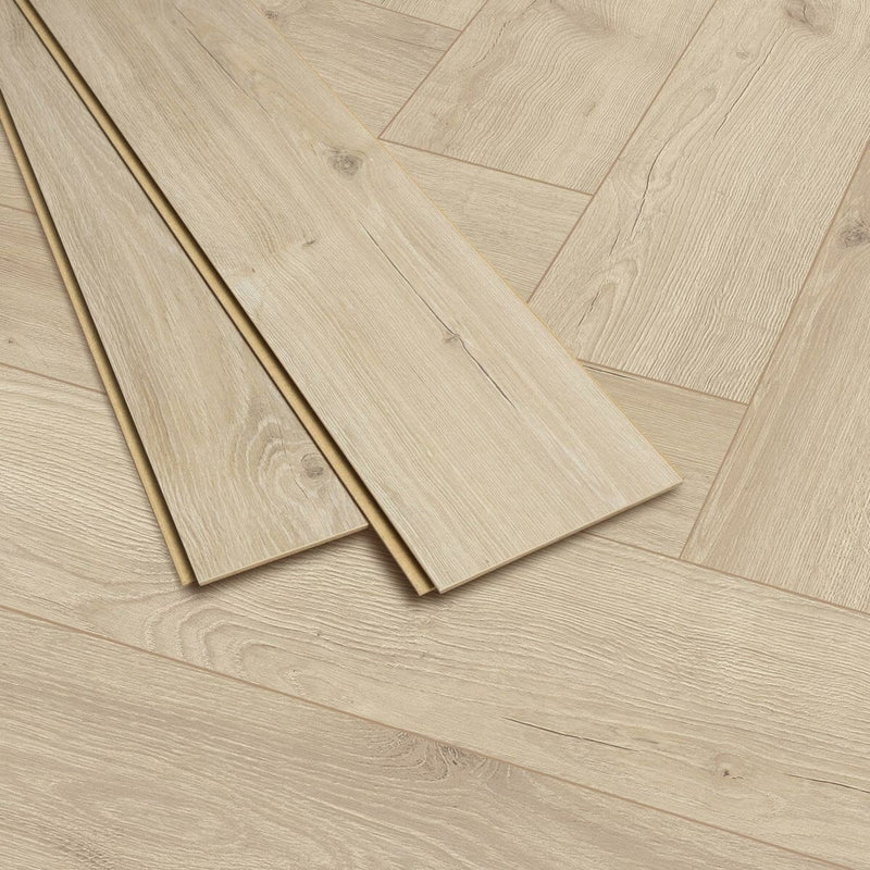 Golden Select herringbone laminate flooring Verona 8mm, imported from the UK