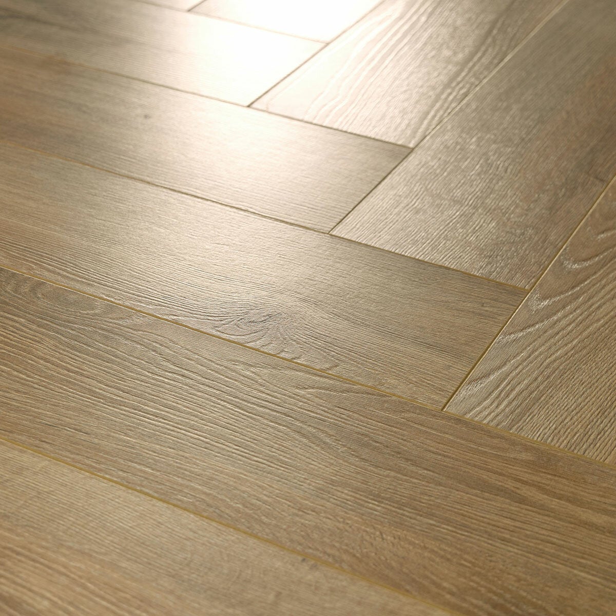Golden Select Herringbone Laminate Flooring 8mm (British brand)