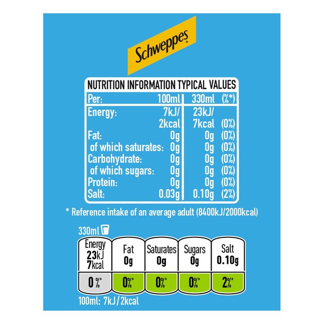 Schweppes Slimline Lemonade   6 x 330ml GOODS M&S   