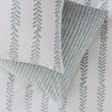 Argos Home bedding set leaf stripe green single (British brand)
