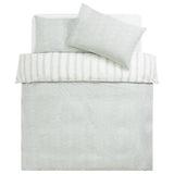 Argos Home bedding set leaf stripe green single (British brand)