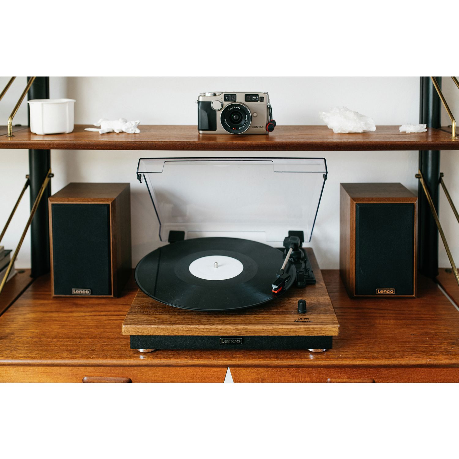 Lenco LS-100WD belt-drive turntable oak - British product