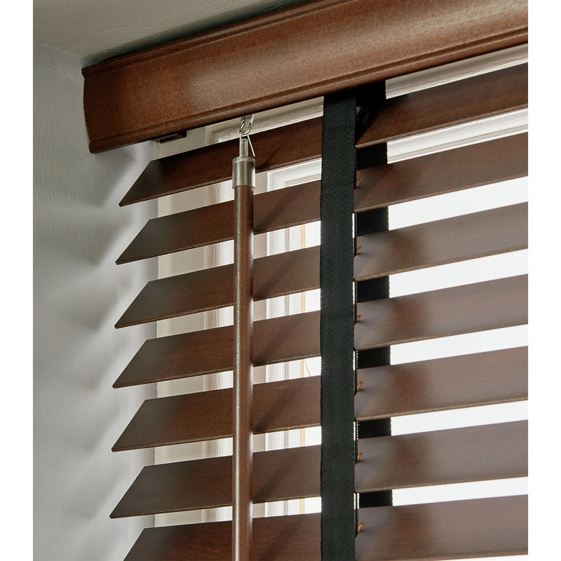 Habitat Wooden Brown 50m Slat Venetian Tape Blind - 90cm