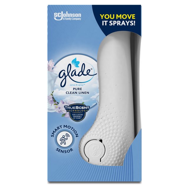 Glade Sense & Spray Holder & Refill Clean Linen Air Freshener   18ml GOODS M&S   