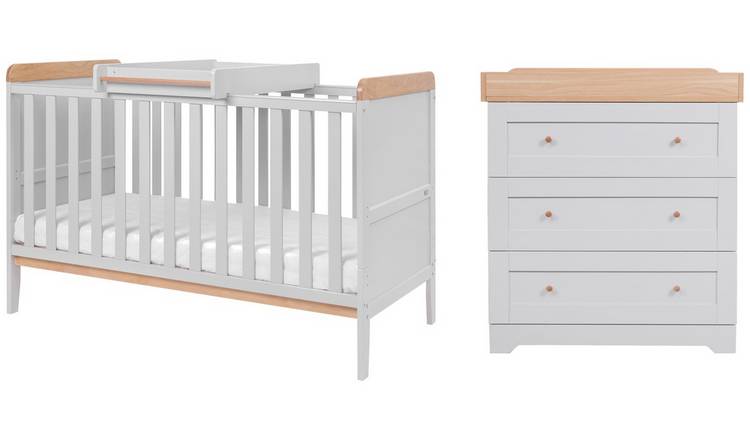 Tutti Bambini Rio 2 Piece Nursery Furniture Set - Dove Grey GOODS Argos