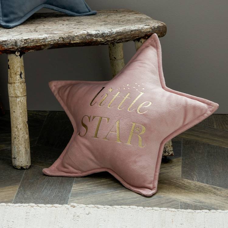 Bambino star cushion blush 30x30cm (British brand)