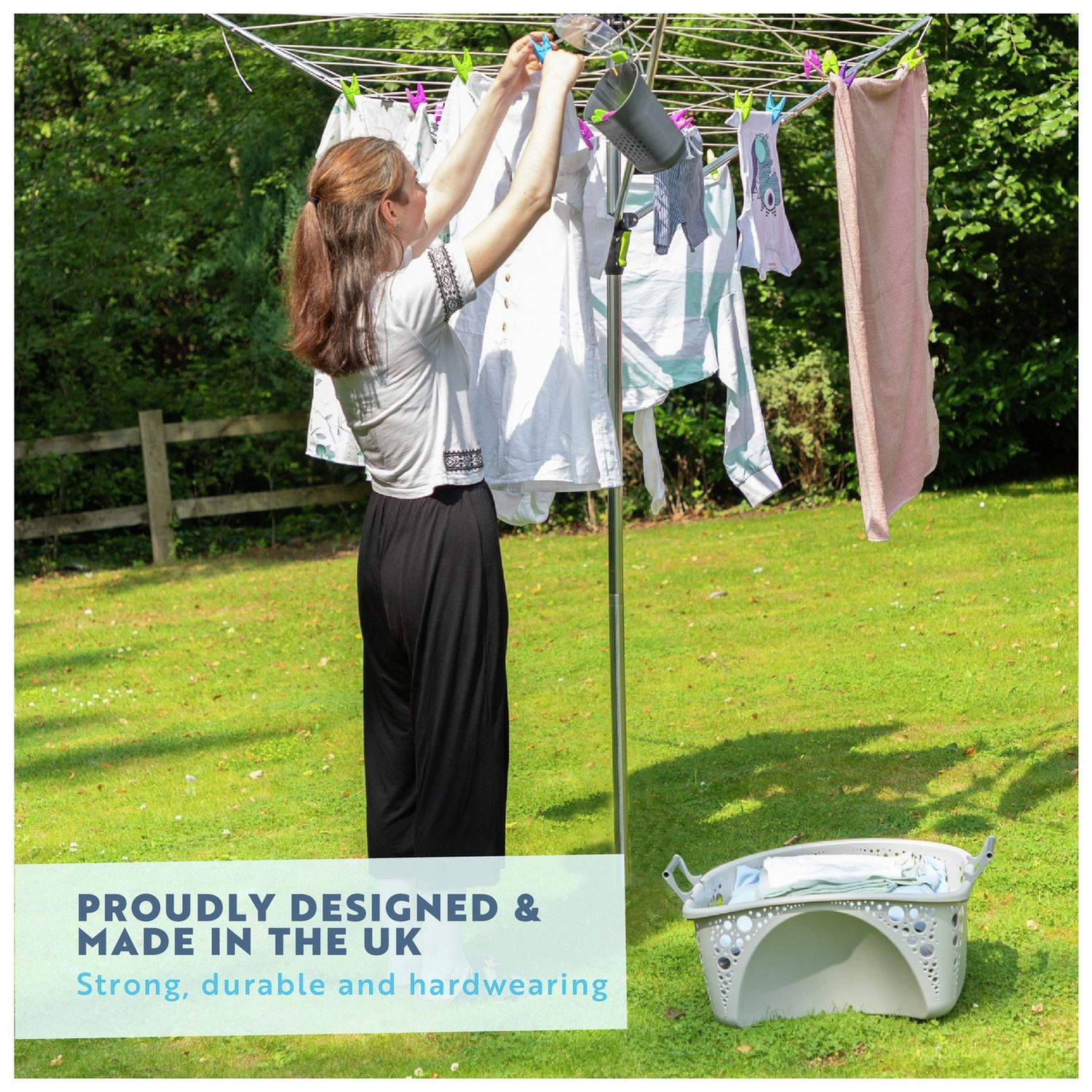 Minky stackable laundry basket 40 Litre - British product
