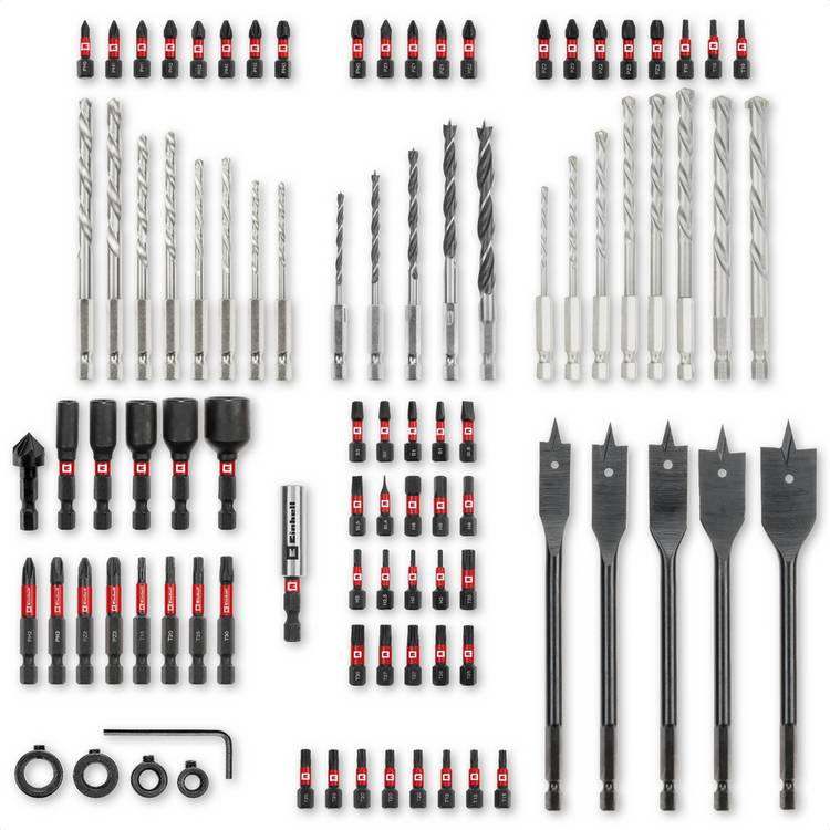 Einhell 95 piece drill bit set with carry case (British brand)