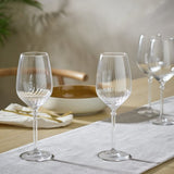 Habitat ribbed white wine glasses set of 4, imported from the UK
