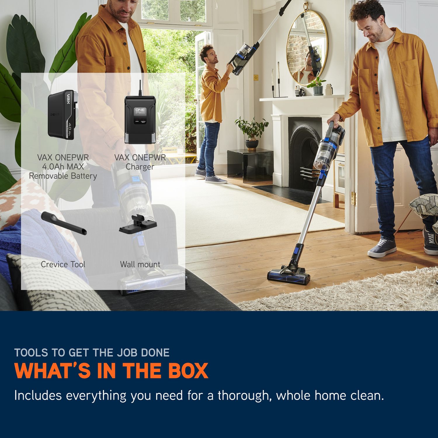 Vax Pace Cordless stick vacuum cleaner, imported from the UK