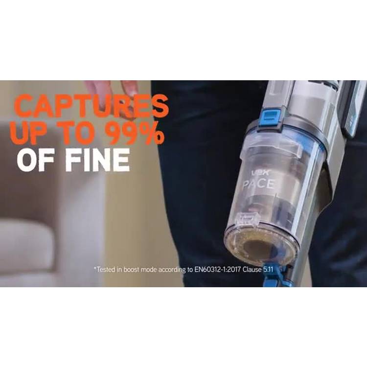 Vax Pace Plus cordless stick vacuum cleaner, UK version