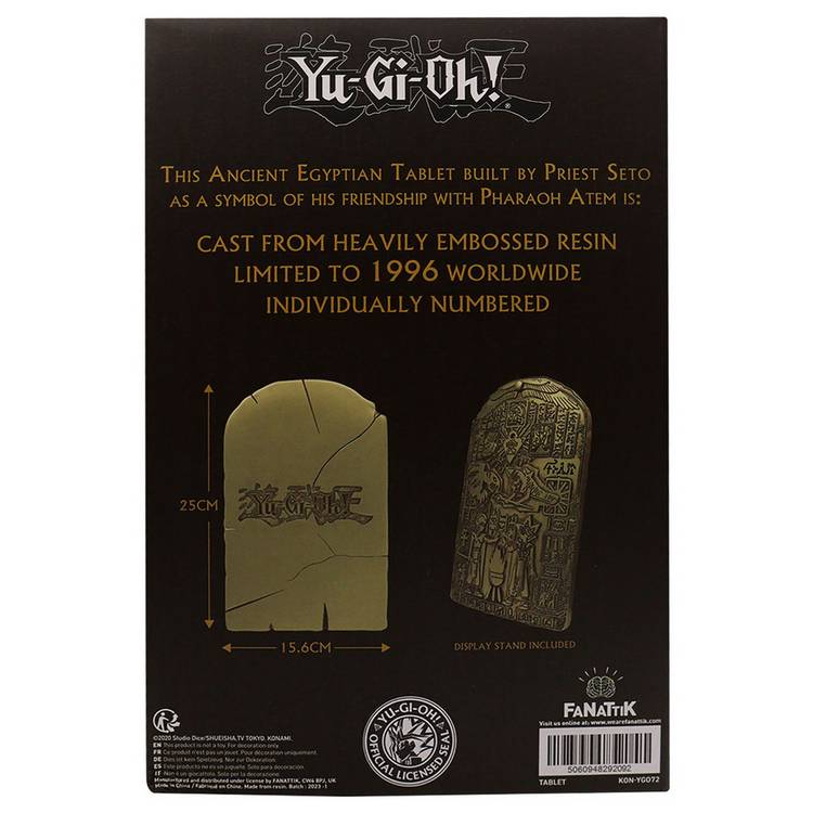 Yu-Gi-Oh! Eternal Replica Tablet limited edition, imported from the UK
