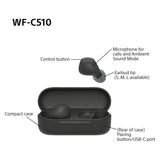 Sony true wireless earbuds black (British brand)