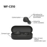 Sony true wireless earbuds black (British brand)