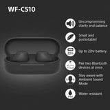 Sony true wireless earbuds black (British brand)