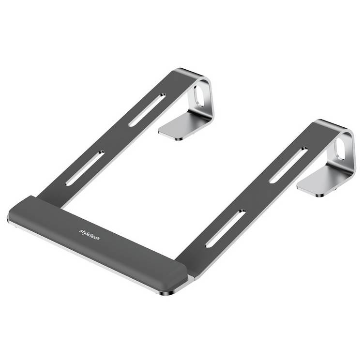 Styletech LR05 aluminium laptop stand in silver - British product