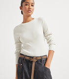 Brunello Cucinelli suede belt, imported from the UK