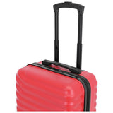 Featherstone 4-wheel hard cabin suitcase red - British product