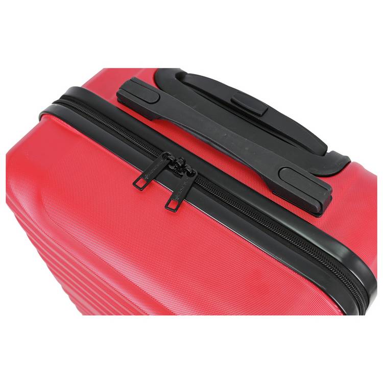 Featherstone 4-wheel hard cabin suitcase red - British product